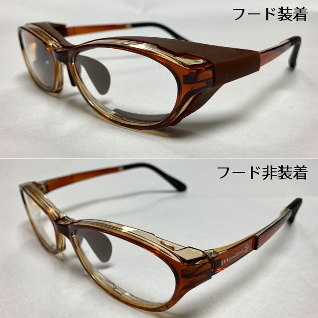 白内障手術後用保護メガネ「メニィーナSP Duo(デュオ)」|メンズサイズ|フレームカラー:ブラウン|レンズカラー:ブラウン(調光) - 望月メディカルネット